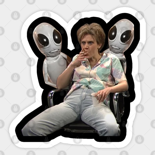 Kate Mckinnon - SNL Alien Fan Art Sticker by erd's